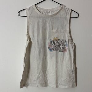 Ardene White Venice Beach Surf Co. Tank Top